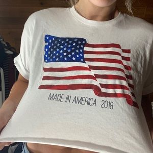 Cropped Made in America T-shirt